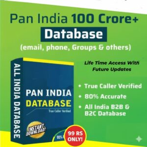 Ultimate India Market Access: 1 Million+ Verified B2B/B2C Leads, 85% Accuracy Guaranteed!